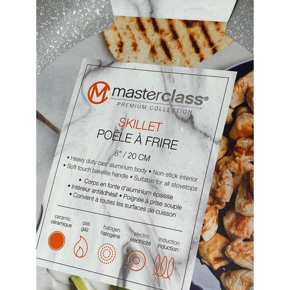 Master Class Skillet  3 PC> Set Gray with Speckled white NEW! - Picture 6 of 7